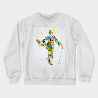 CHARLIE CHAPLIN watercolor portrait .2 Crewneck Sweatshirt